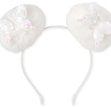 Flip Sequin Butterfly Pom Pom Hairband