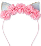 Flower Light Up Cat Ears Headband Boutique Head Band