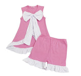 Pink Matching Ruffle Shorts xl only Last One