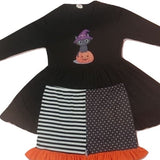 Halloween Kitty Long Sleeve Dress