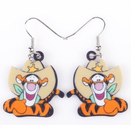 Boutique Earrings Tiger