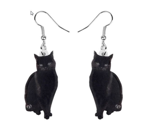 Boutique Earrings Cat Kitty