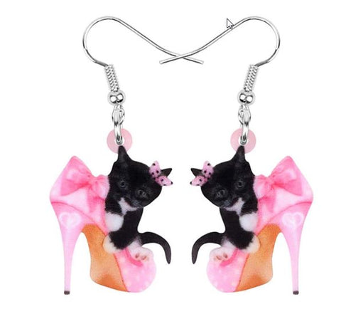 Boutique Earrings Cat Kitty