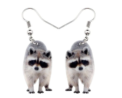 Raccoon Earrings