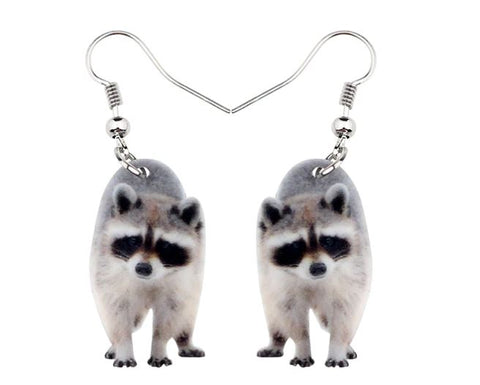 Boutique Earrings Raccoon