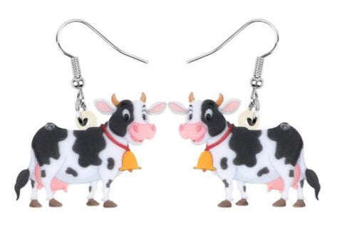 Boutique Earrings Cow