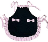 Mommy Style Retro Vintage Aprons with Pockets Pink/Black Last One