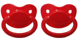 Red New Large Plain Color Adult Pacifier