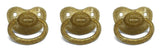 Clear Gold Sparkle New Large Sparkle Color Adult Pacifier