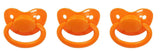Orange New Large Plain Color Adult Pacifier