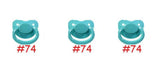 Teal New Large Plain Color Adult Pacifier