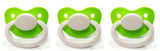 Green/White New Large Plain Color Adult Pacifier