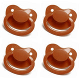 Coffee New Large Plain Color Adult Pacifier