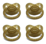 Clear Gold Sparkle New Large Sparkle Color Adult Pacifier