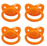 Orange New Large Plain Color Adult Pacifier