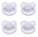 White New Large Plain Color Adult Pacifier