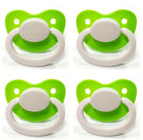 Green/White New Large Plain Color Adult Pacifier