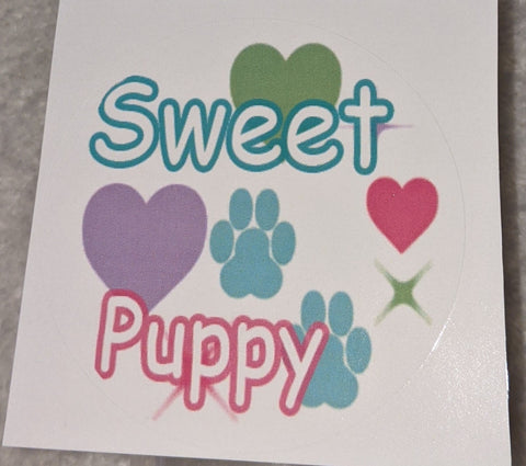 Vinyl Sticker Sweet Puppy