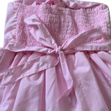 Little Princess Embroidered Pink Smock Halter Summer Dress xxs only