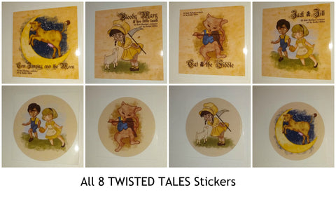 TWISTED TALES VINYL STICKERS All 8