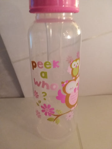 Peek a Who Owl Bottle large adult silicone teat BB330