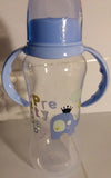 Elephant "Pretty Baby' Bottle with removable handles and silicone teat BB476