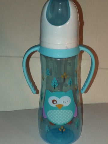 Owl Bottle with removable handles and silicone teat