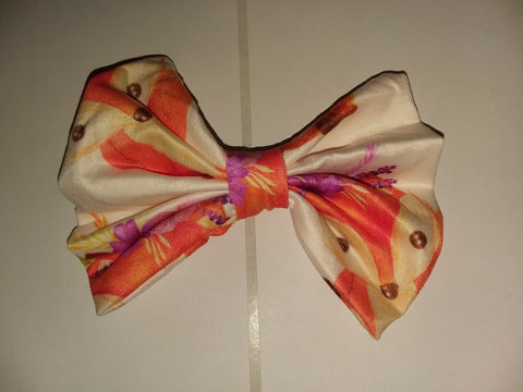 Playful Fox Matching Boutique Fabric Hair Bow Clearance