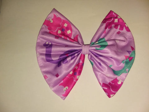 Lil' Baby Dino MATCHING Boutique Fabric Hair Bow