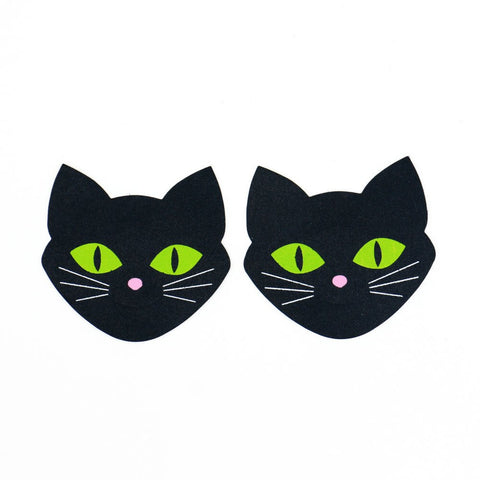COVERS Kitty Cat 1 Pair Self Adhesive Nipple Covers Disposable Breast Pasties Petals Clearance
