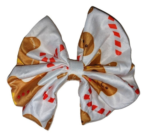 Ginger Bread cookie Holiday Matching large Hair Bow clearance