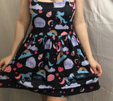 Suspender Happy Unicorn Jumper Skirt Dress Clearance xxs only