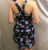 Suspender Happy Unicorn Jumper Skirt Dress Clearance xxs only