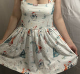 Suspender Fox & Rabbit Holiday Jumper Skirt Dress Clearance xxs xs