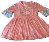 * SHORT SLEEVE Princess Dinosaur Matching Shirt Dress clearance xxs only