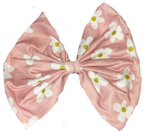 Flowers MATCHING Boutique Fabric Hair Bow