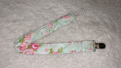 A TOUCH OF SPRING Matching Fabric Pacifier Clips - 15"