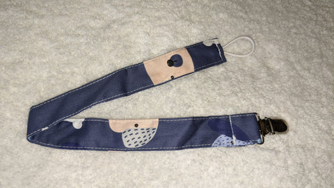 Puppy pattern Matching Fabric Pacifier Clips - 15"  Clearance