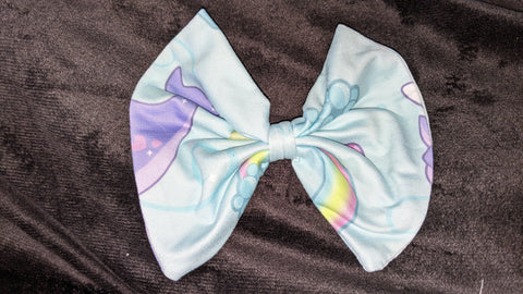 Narwals & Rainbows MATCHING Boutique Fabric Hair Bow