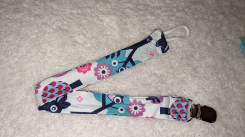 My Lil Deer Matching Fabric Pacifier Clips - 14"  Clearance