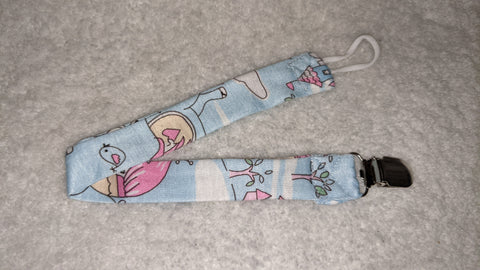 Princess Fairytale Matching Fabric Pacifier Clips - 14"