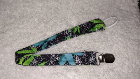 Shades of Cannabis Matching Fabric Pacifier Clips - 14"