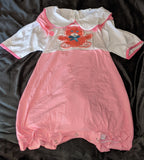 Clearance PETER PAN COLLAR & SHORT SLEEVES SHIRT - Pink