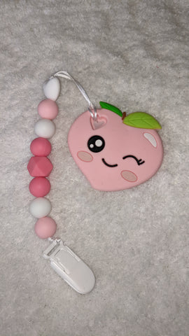 Fruit Silicone Teether Chewing Toy Pacifier Clip