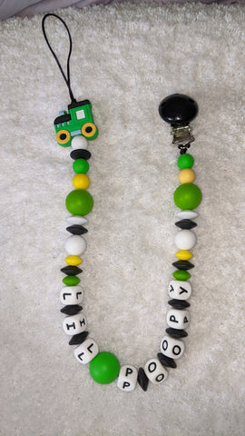 Train Lil Poopy SILICONE TEETHER CHEWING PACIFIER CLIP XLarge