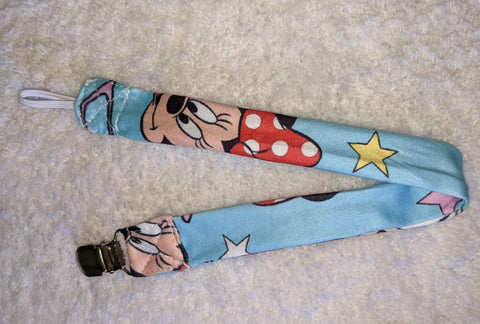 Mouse Cartoon Matching Fabric Pacifier Clips  Clearance