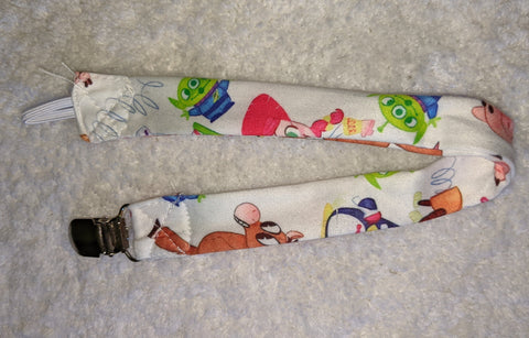 Toy Cartoon Matching Fabric Pacifier Clips