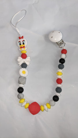 Duck SILICONE TEETHER CHEWING PACIFIER CLIP XLarge