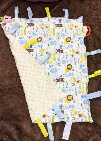 It's a Baby Boy Cuddle Sensory Security Blanket Toys Clearance