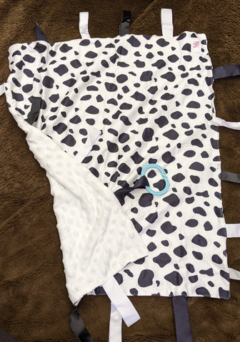 Lil Moo Moo Cow Cuddle Sensory Security Blanket Toys Clearance